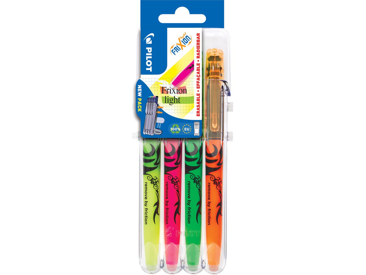 PILOT Textmarker FRIXION light Set2Go, 4er Etui (EAN: 3131910546818)