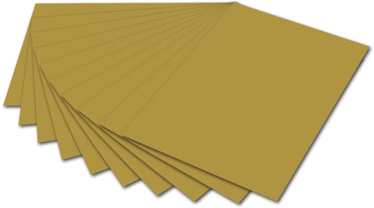 folia Fotokarton, (B)500 x (H)700 mm, 300 g/qm, gold (EAN: 4001868061659)