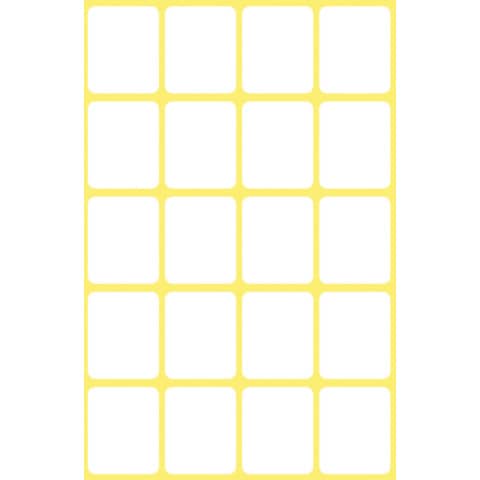 AVERY Zweckform Vielzweck-Etiketten, 22 x 18 mm, weiß, KP (EAN: 4004182030431)
