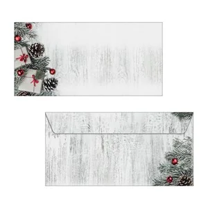 sigel Weihnachts-Umschlag Scandinavian Christmas, DIN lang, grün, rot, braun (EAN: 4004360786563)