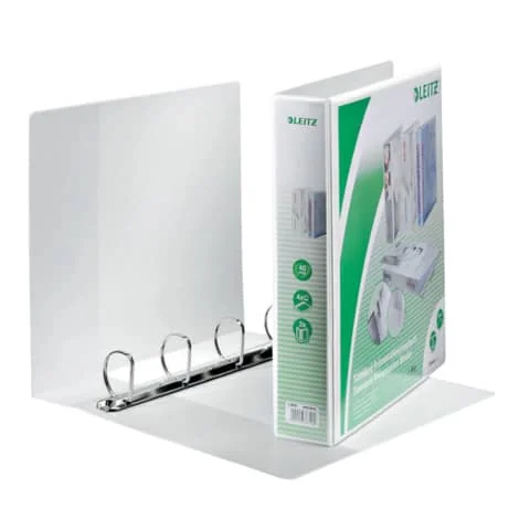 LEITZ Präsentations-Ringbuch, A4 Überbreite, weiß, 4 D-Ring (EAN: 4002432367160)