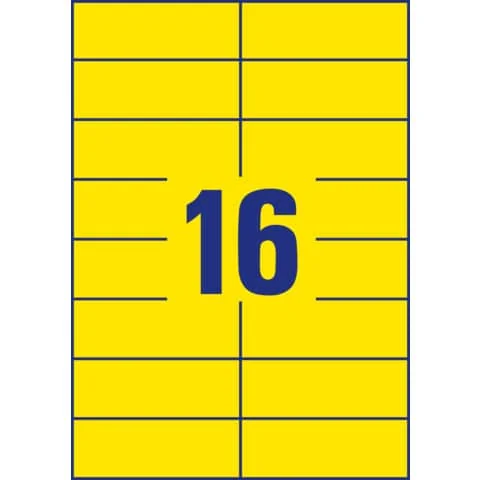 AVERY Zweckform Universal-Etiketten, 105 x 37 mm, gelb (EAN: 4004182034552)