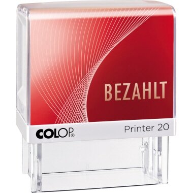 COLOP Textstempel Printer 20 "BEZAHLT", mit Textplatte (EAN: 9004362395133)