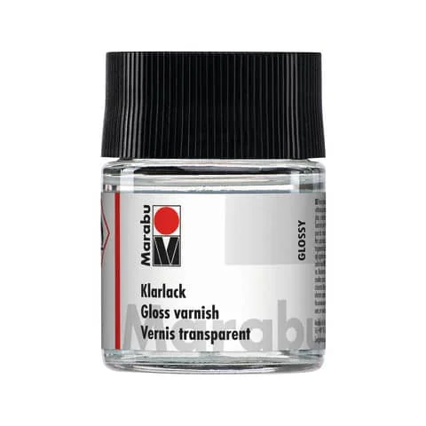 Marabu Klarlack, hochglänzend, 50 ml, im Glas, farblos (EAN: 4007751004802)