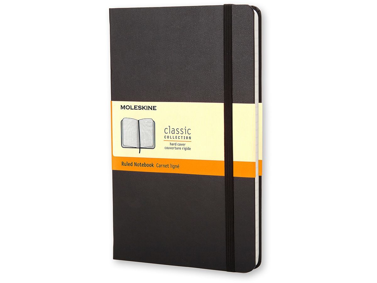 MOLESKINE Notizbuch, L/A5, liniert, Hardcover, schwarz (EAN: 9788883701122)