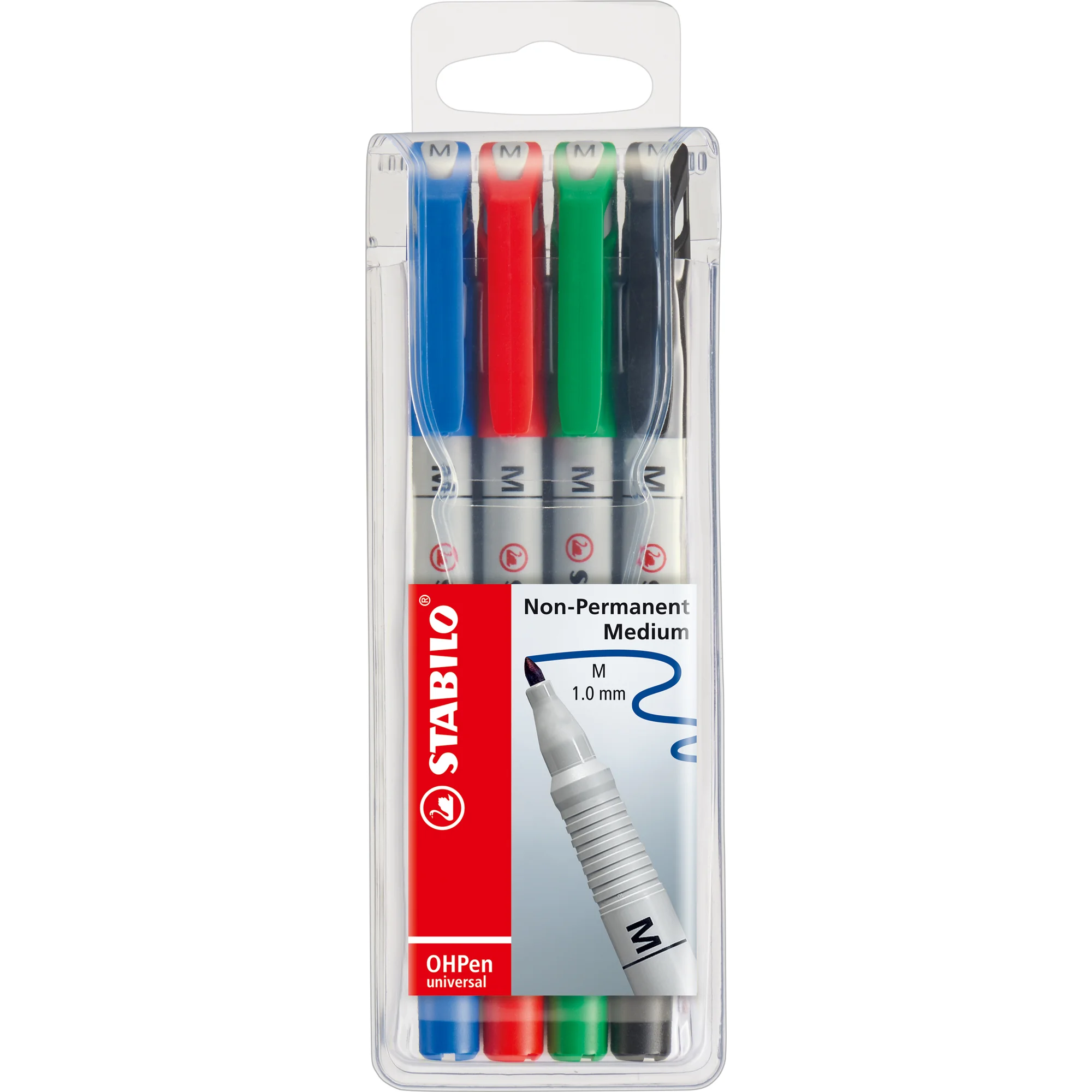 STABILO Nonpermanent-Marker OHPen universal, 4er Etui (EAN: 4006381114929)
