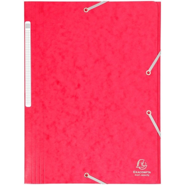 EXACOMPTA Eckspannermappe, DIN A4, Karton, rot (EAN: 3141870901718)