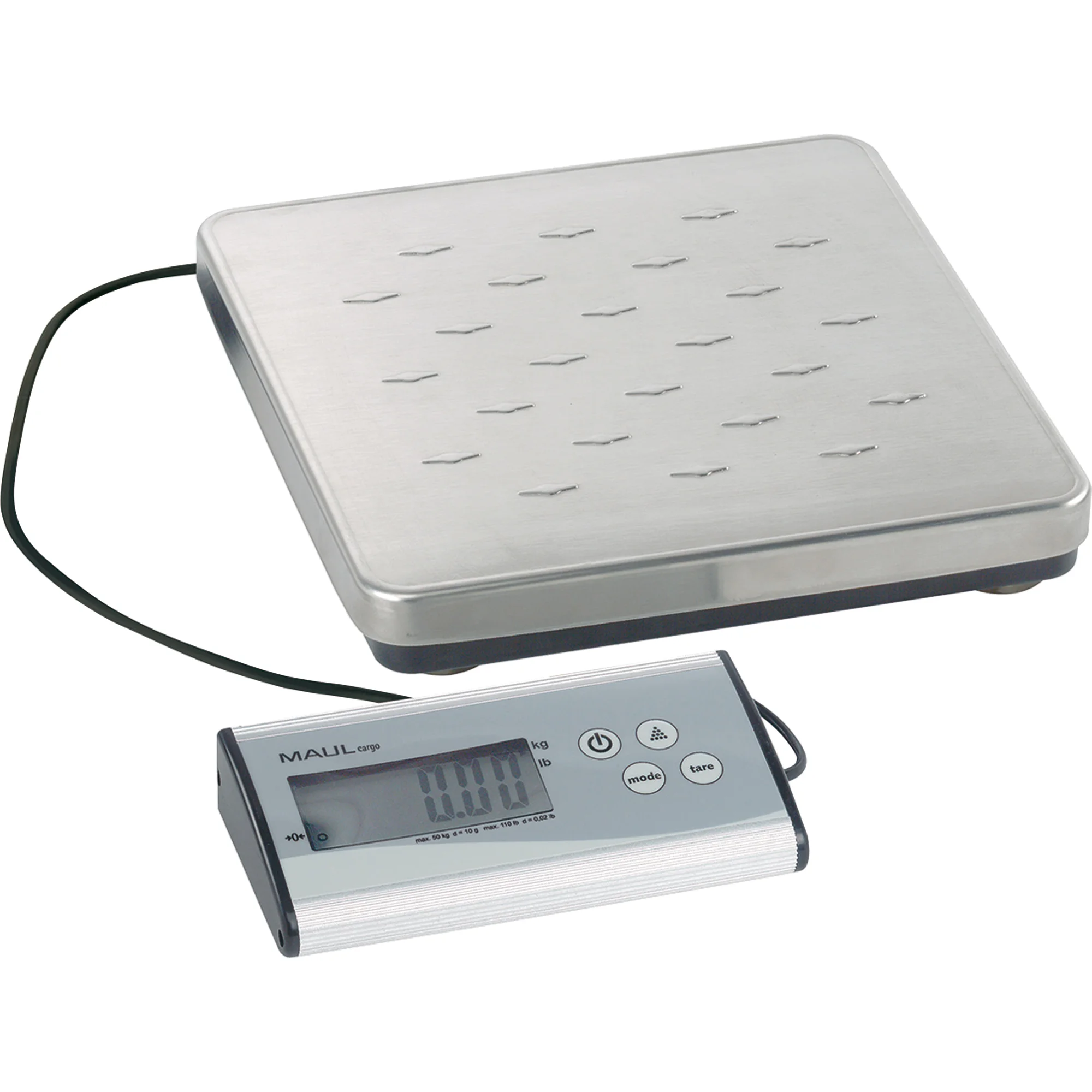 MAULcargo Paketwaage, Tragkraft: 50 kg, grau (EAN: 4002390061681)