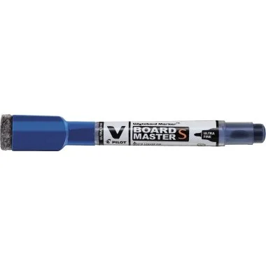 PILOT Whiteboard-Marker V BOARD MASTER S, mit Schwämmchen, blau (EAN: 4902505512568)