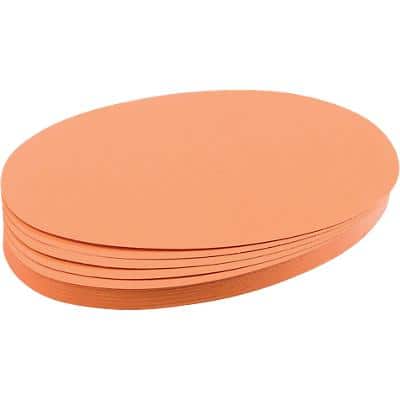 FRANKEN Moderationskarten Ovale, 110 x 190 mm, orange (EAN: 4016946063487)