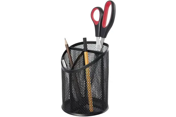 WEDO Stifteköcher Office, aus Drahtmetall, 3 Fächer, schwarz (EAN: 4003801857978)