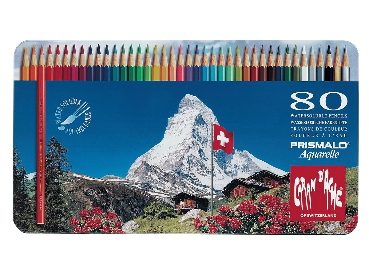 CARAN D'ACHE Buntstifte PRISMALO Aquarelle, 80er Metalletui (EAN: 7610186013805)