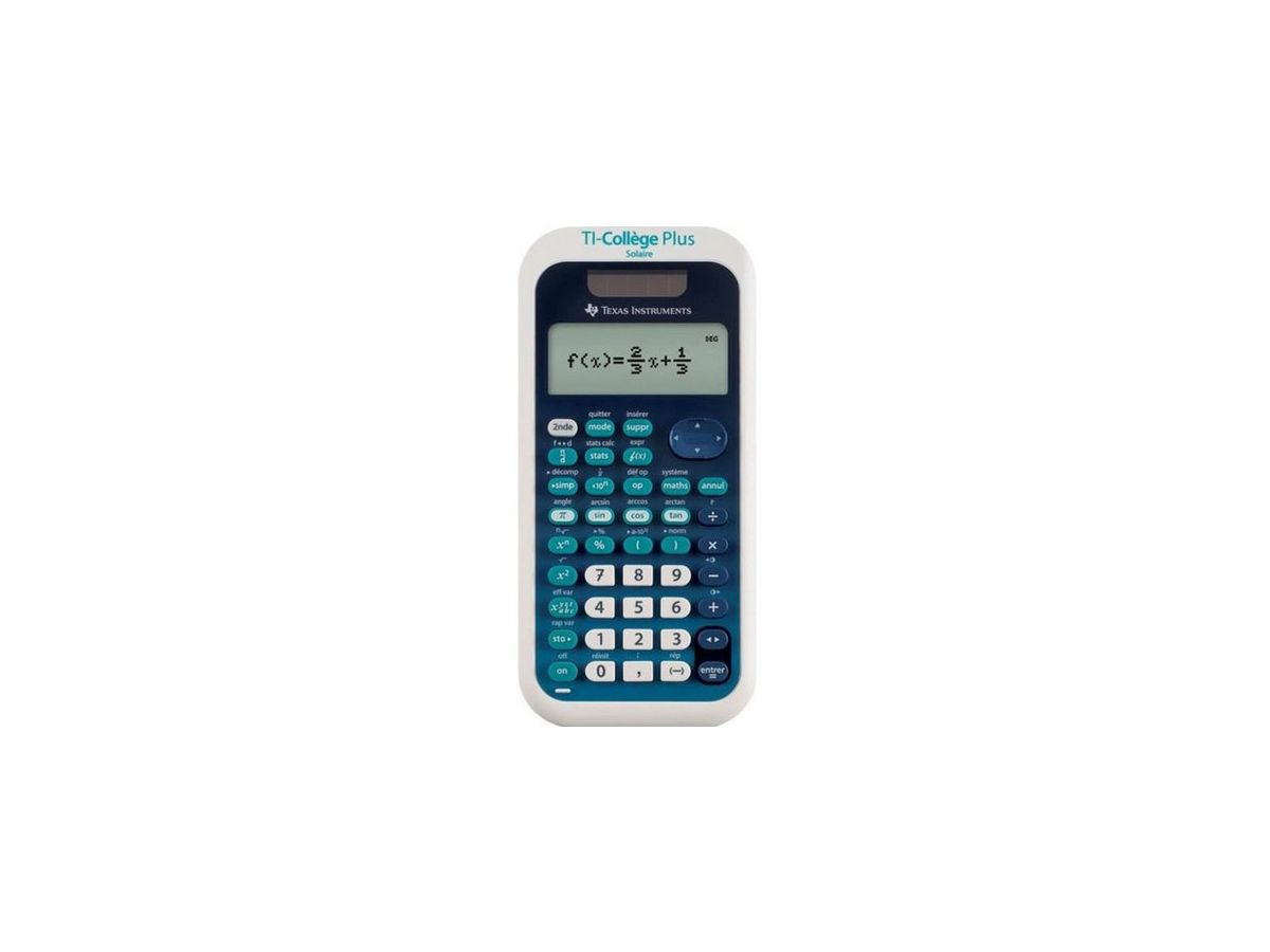 TEXAS INSTRUMENTS Schulrechner TI-Collège PLUS Solaire (EAN: 3243480104371)