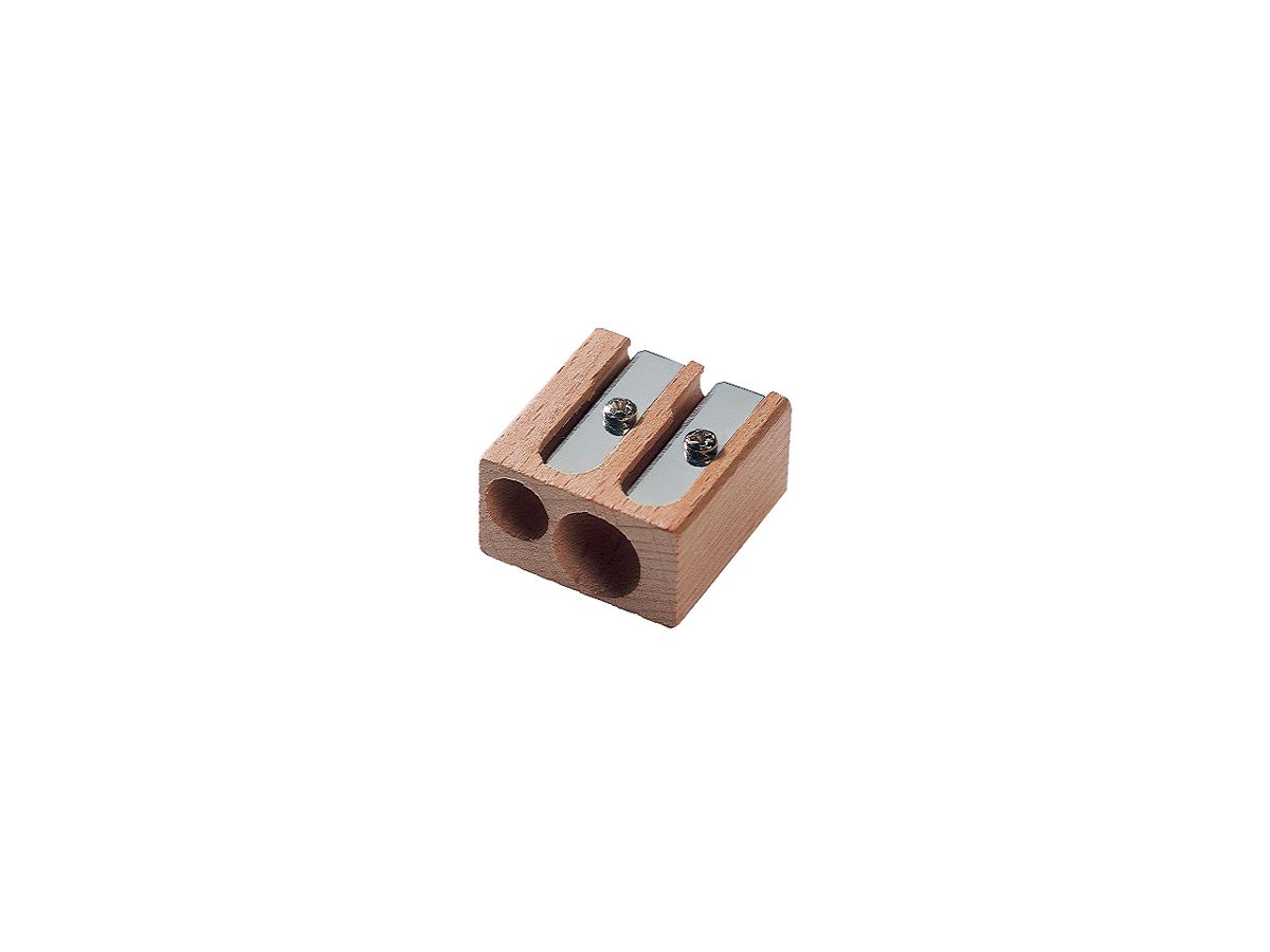 M+R Doppel-Spitzer, aus Holz, Blockform (EAN: 4004627089512)