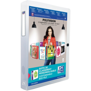 Oxford Sammelbox POLYVISION, A4, PP, Füllhöhe: 40mm, farblos (EAN: 3045050079337)