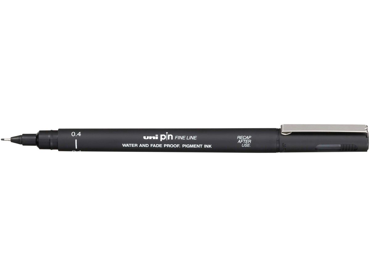 uni-ball Fineliner PIN 04200 N, schwarz (EAN: 4902778030783)