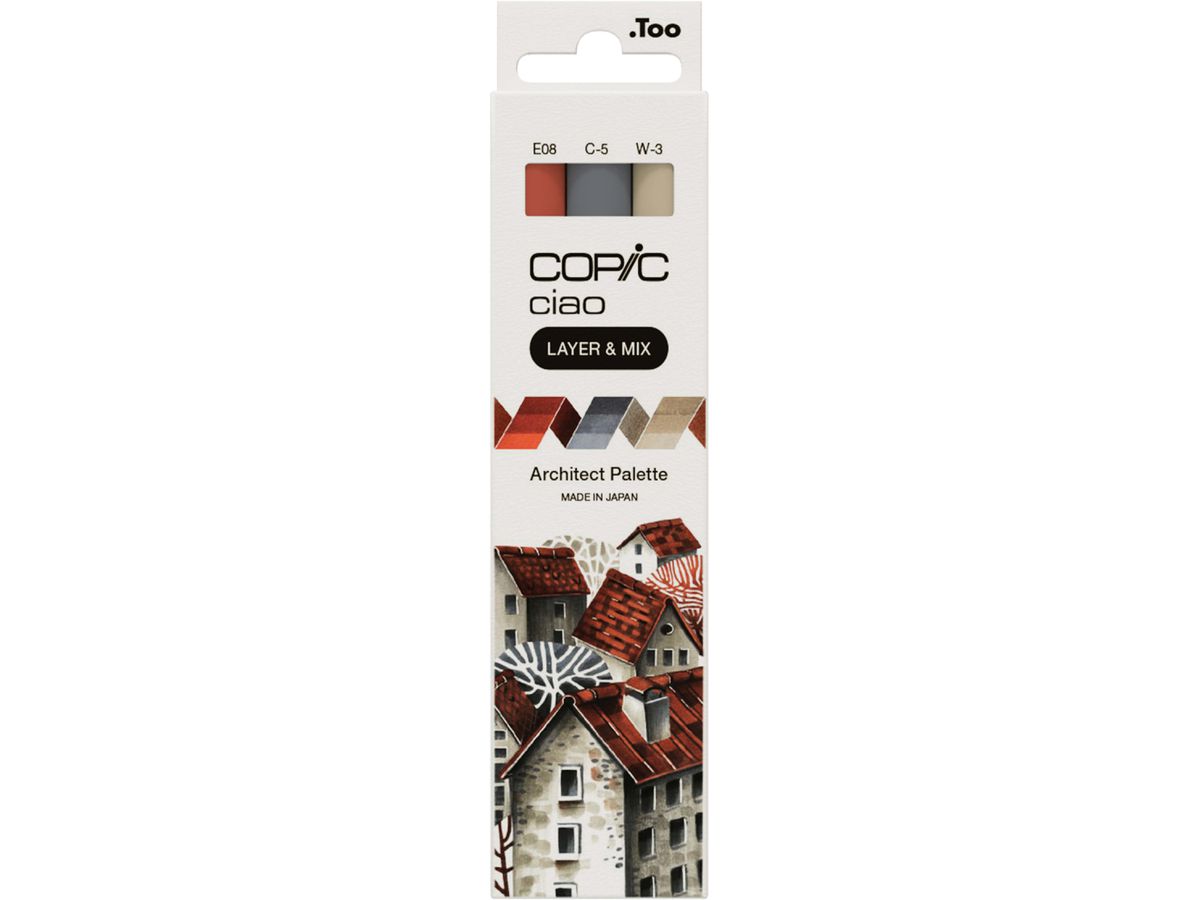 COPIC Marker ciao, 3er Set "Architect Palette" (EAN: 4013695266756)