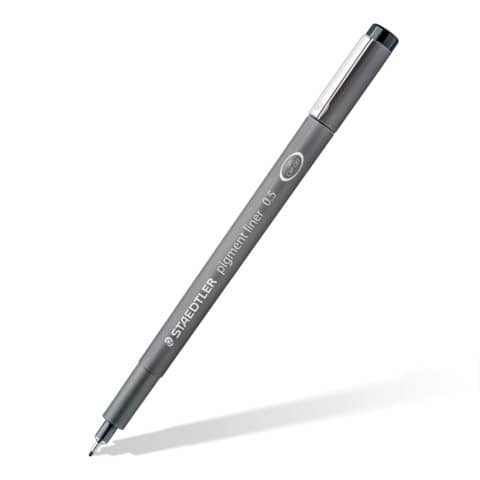 STAEDTLER Pigmentliner, schwarz, 4er Etui (EAN: 4007817326725)