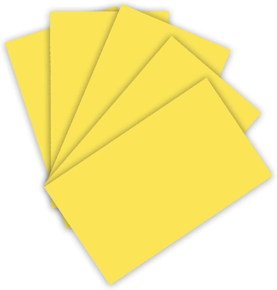 folia Tonkarton, DIN A4, 220 g/qm, 100 Blatt, zitronengelb (EAN: 4001868624120)