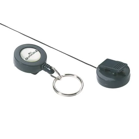 DURABLE Ausweishalter mit Schlüsselring, anthrazit (EAN: 4005546802015)