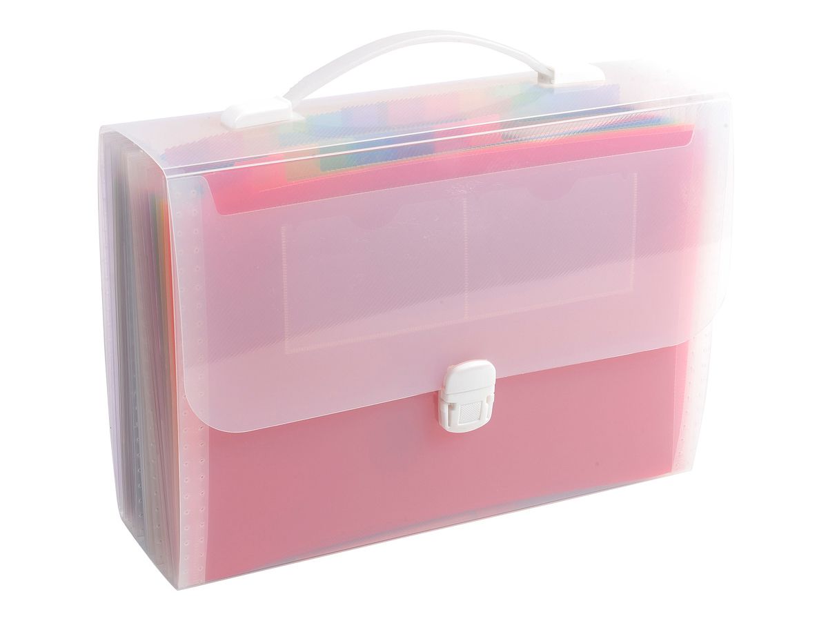 EXACOMPTA Fächermappe mit Griff Crystal, 24 Fächer (EAN: 3130630556985)
