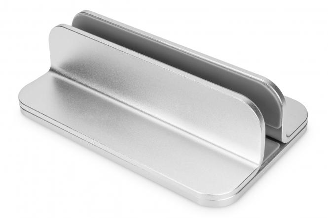 DIGITUS Vertikaler Notebook Ständer, Aluminium, silber (EAN: 4016032481799)