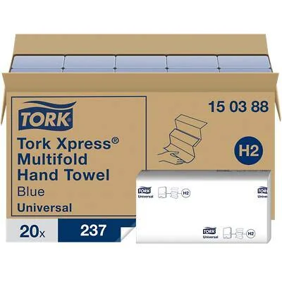 TORK Xpress Multifold Handtuchpapier, 213 x 234 mm, Z-Falz, blau (EAN: 7322540826869)