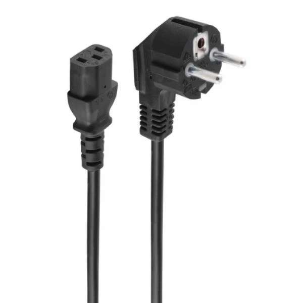 shiverpeaks BASIC-S Schutzkontakt Stromkabel, 2,0 m, schwarz (EAN: 4017538048400)