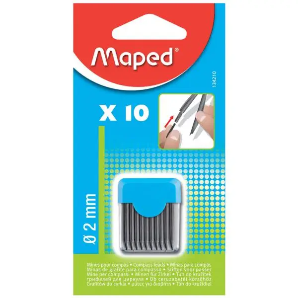 Maped Minen für Zirkel/Zirkelminen, Härtegrad: H (EAN: 3154141342103)