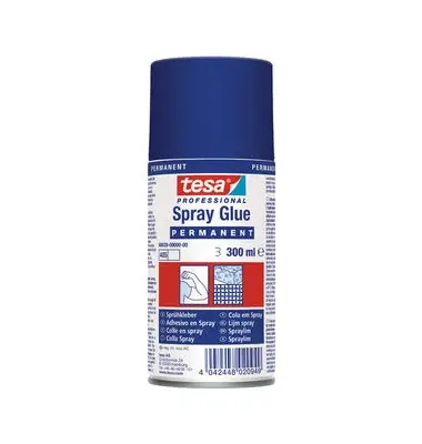 tesa Sprühkleber PERMANENT, 300 ml, Farbe: beige (EAN: 4042448020949)