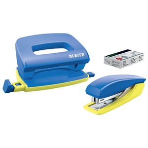 LEITZ Mini Heftgerät- & Locher-Set Urban Chic, blau (EAN: 4002432124480)