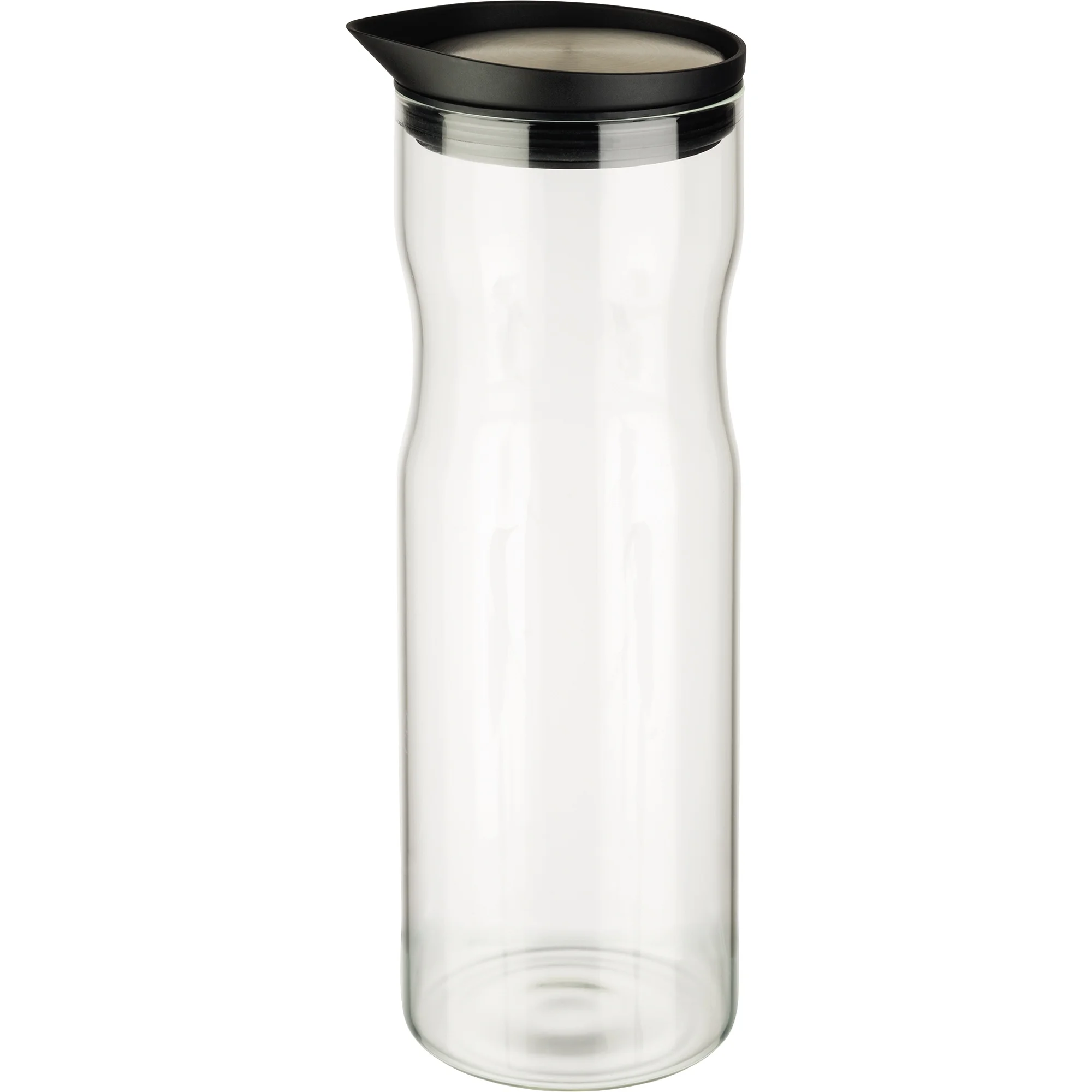 APS Glaskaraffe mit Deckel, 1,0 Liter, Glas/Edelstahl (EAN: 4004133107212)