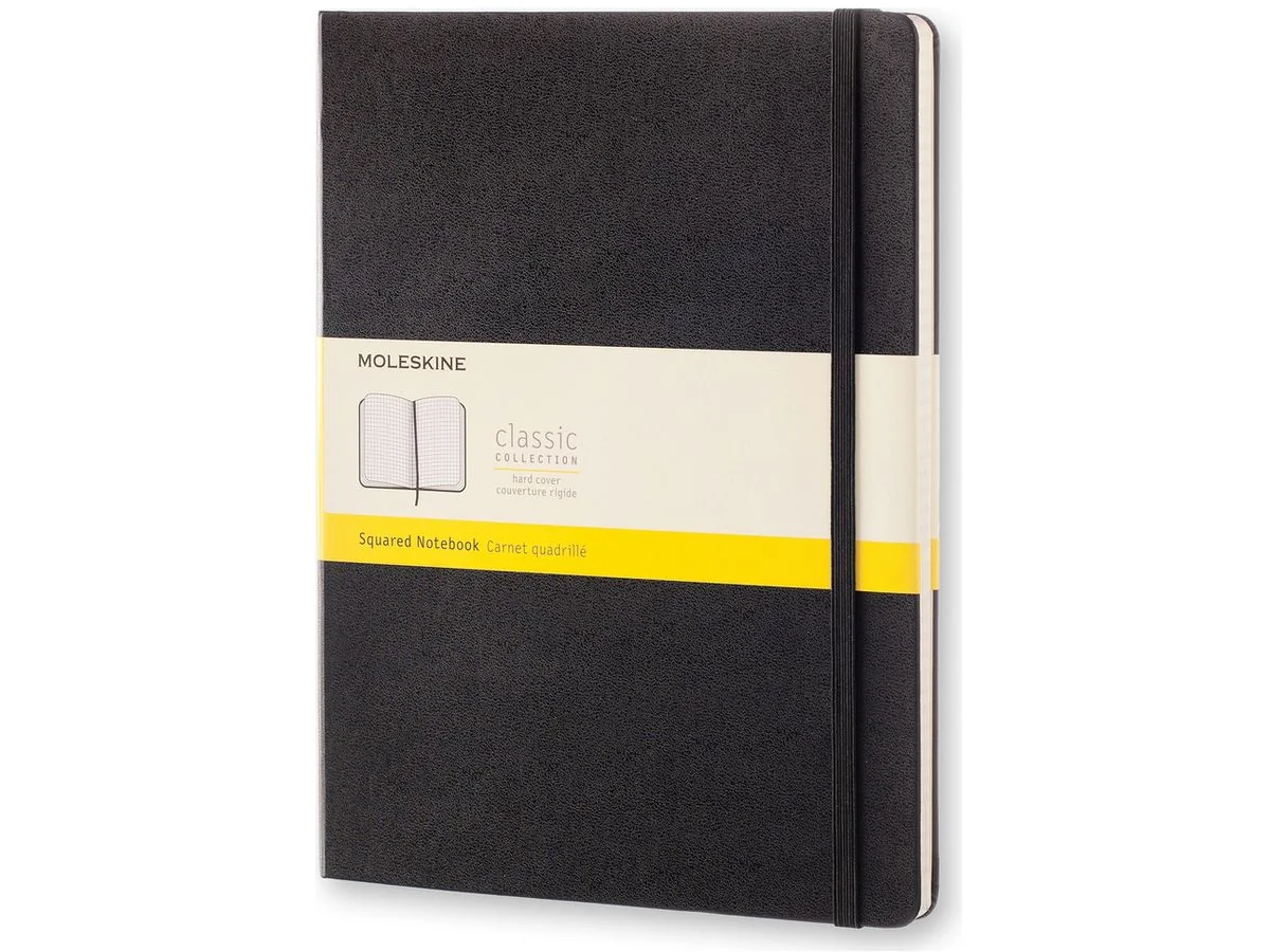 MOLESKINE Notizbuch, XL, kariert, Hardcover, schwarz (EAN: 8051272895292)