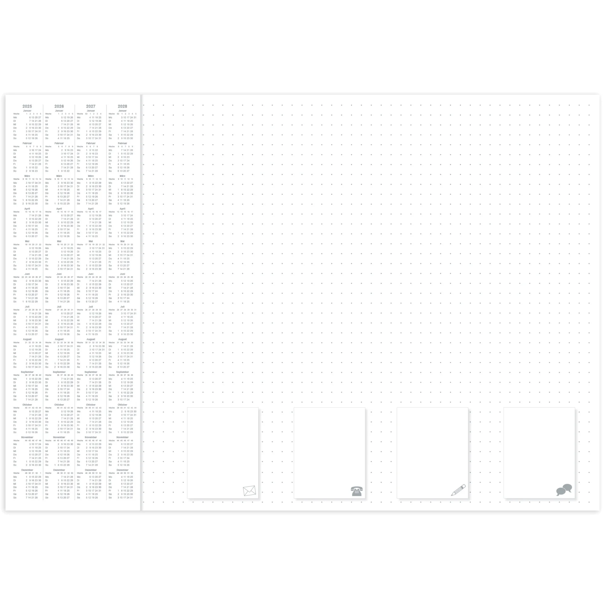 RNK Verlag Papier-Schreibunterlage "Office - dotted" (EAN: 4002871466479)