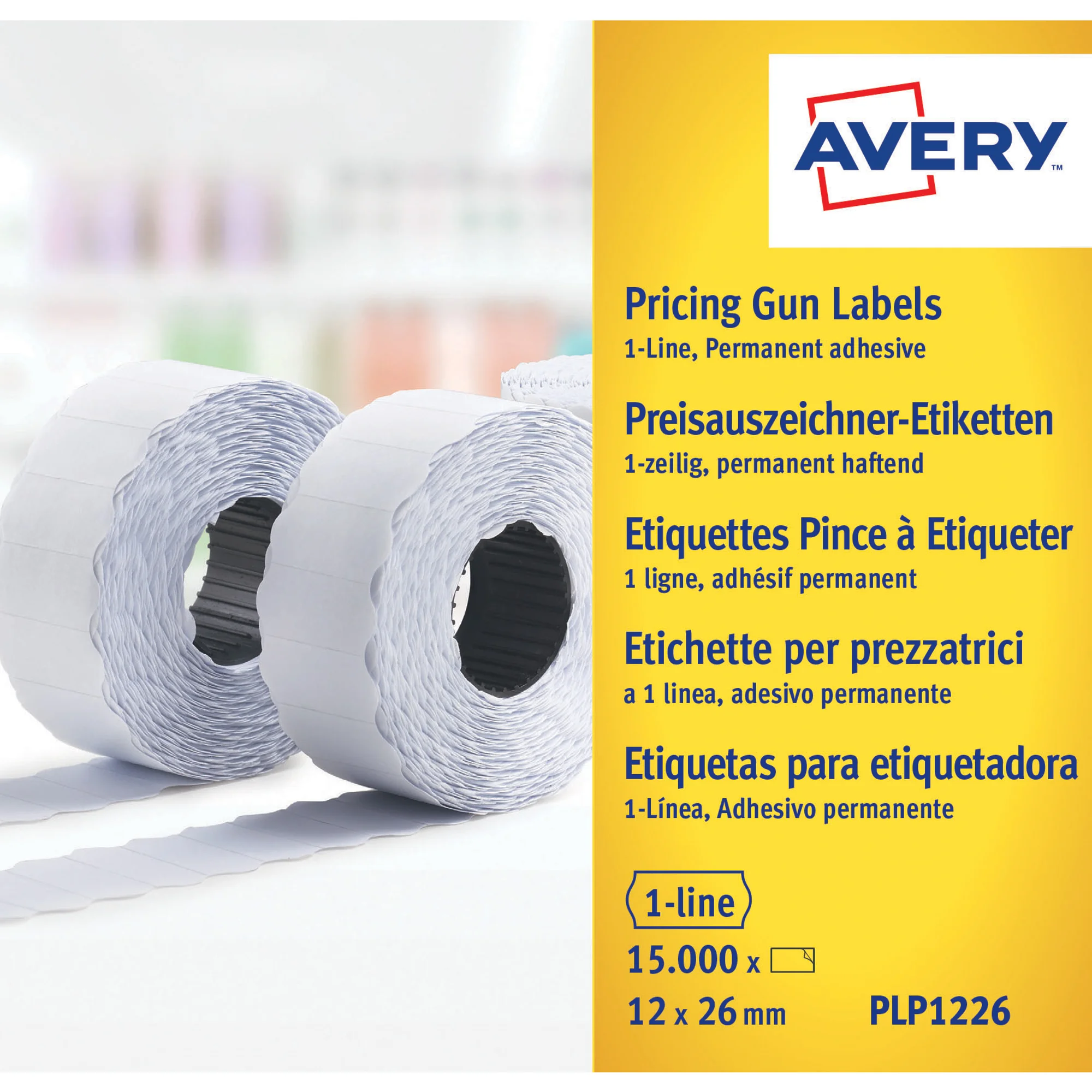 AVERY Zweckform Etiketten für Preisauszeichner, 26 x 12 mm (EAN: 5014702023330)