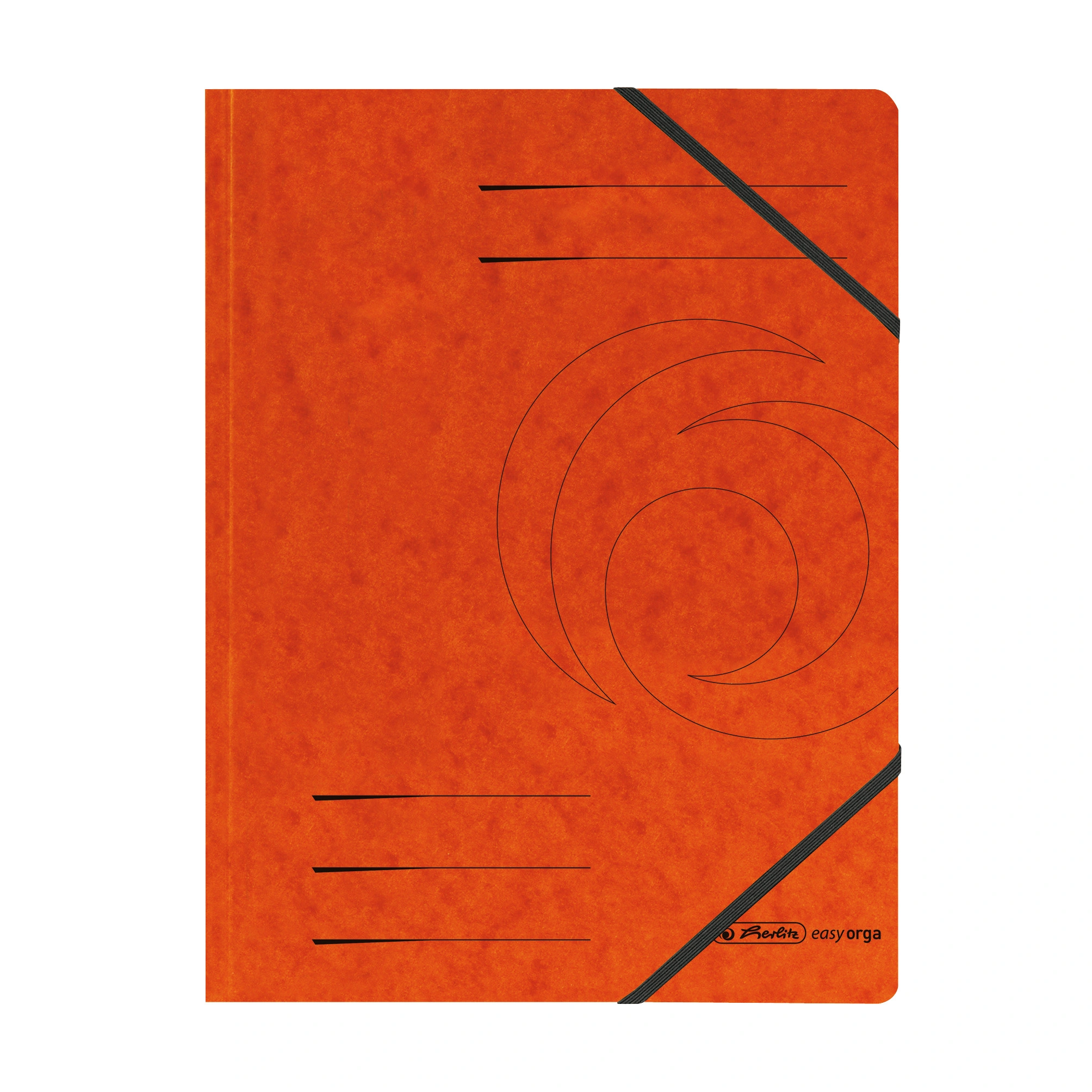 herlitz Eckspannermappe easyorga, A4, Karton, orange (EAN: 4008110972466)