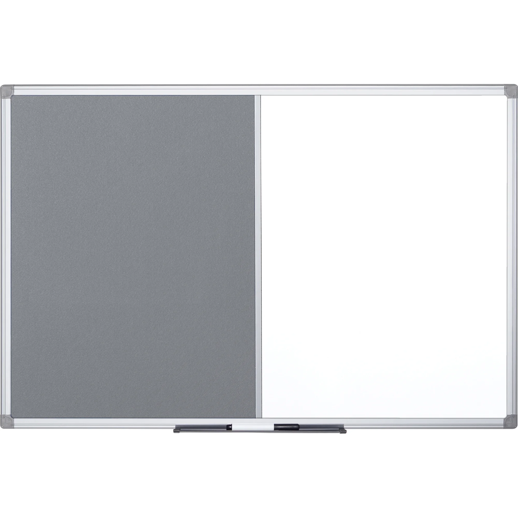Bi-Office Kombitafel, Weißwand / Filz, grau, 900 x 600 mm (EAN: 5603750263289)