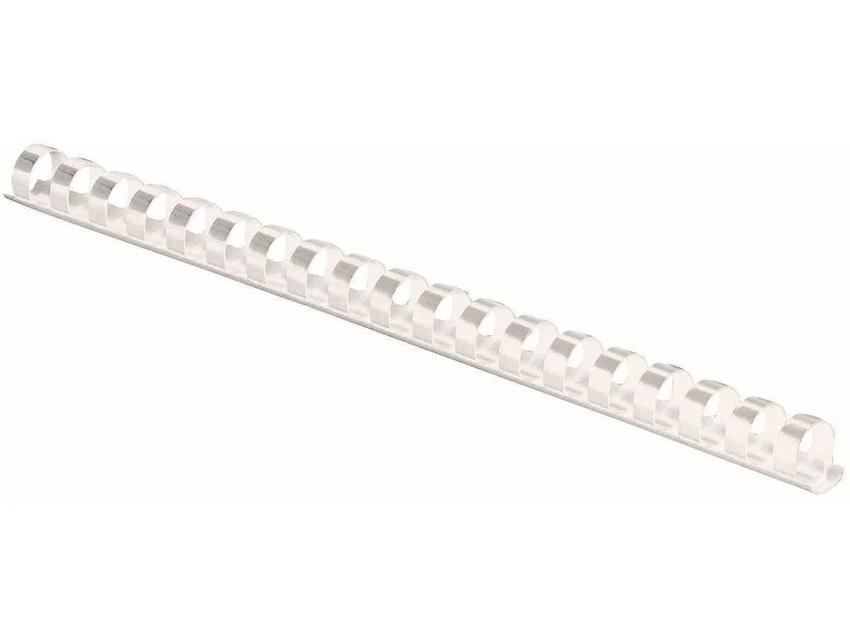 Fellowes Plastikbinderücken, DIN A4, 21 Ringe, 10 mm, weiß (EAN: 0077511533082)
