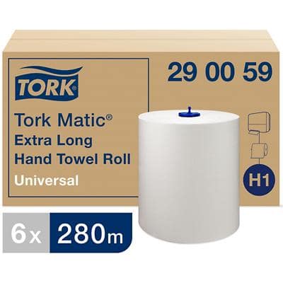 TORK Matic Handtuchrolle, 1-lagig, weiß, 280 m - extra lang (EAN: 7322540661835)