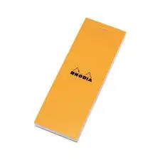 RHODIA Notizblock No. 8, 74 x 210 mm, kariert, orange (EAN: 3037920082004)