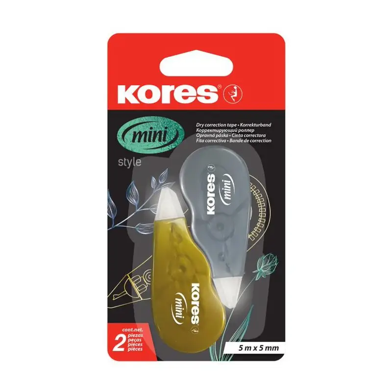 Kores Einweg-Korrekturroller "Mini Metallic Style" (EAN: 9023800841223)