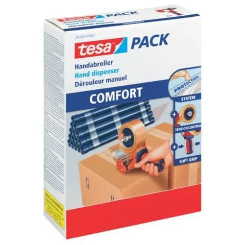 tesapack Handabroller COMFORT 6400 für Verpackungsklebeband (EAN: 4042448913869)
