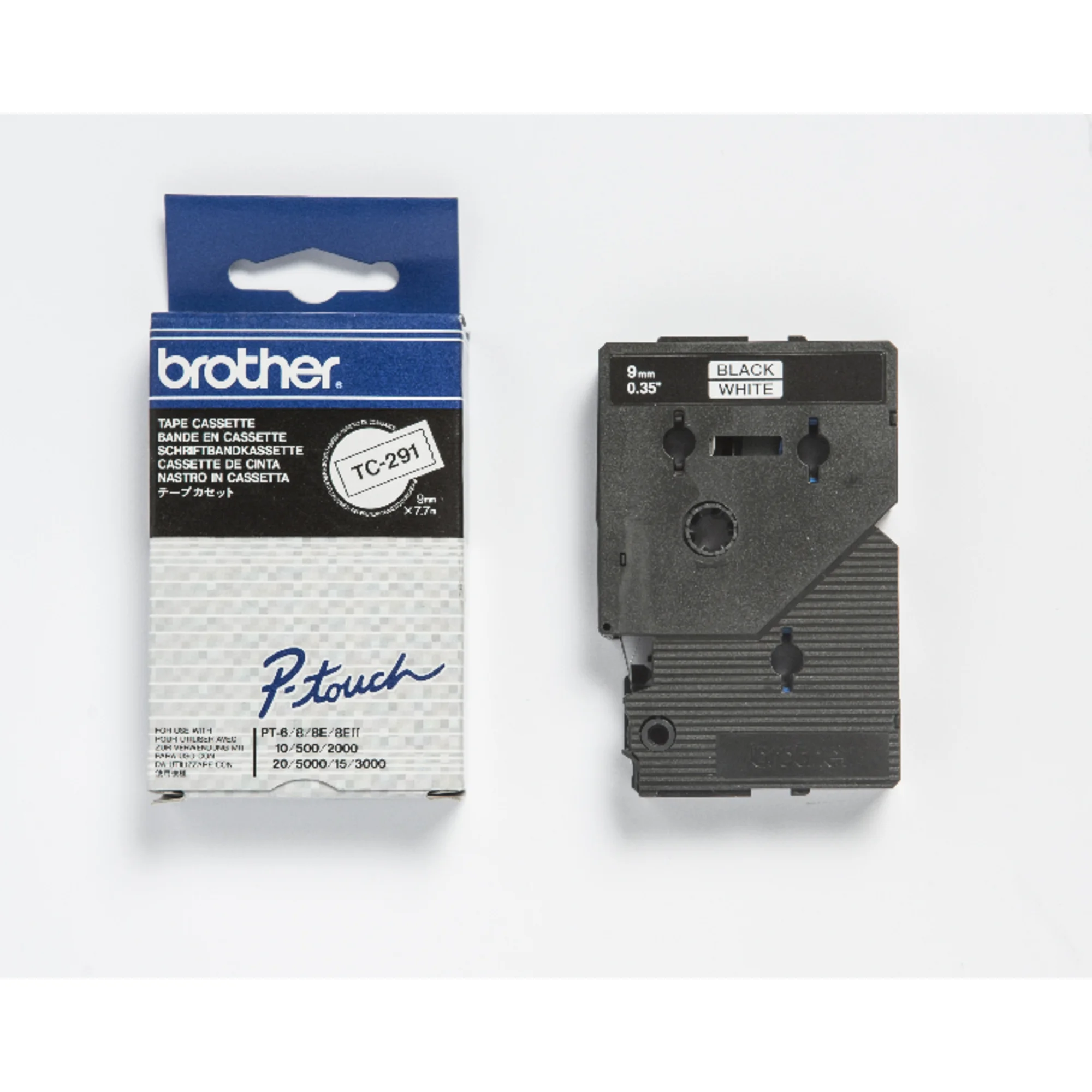 brother TC-Tape TC-291 Schriftbandkassette, Bandbreite: 9 mm (EAN: 4977766050708)