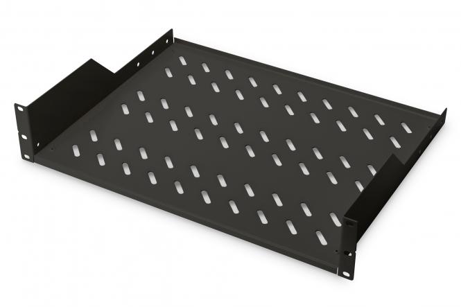 DIGITUS 19" Fachboden, 2 HE, Festeinbau, Tiefe: 370 mm (EAN: 4016032222613)