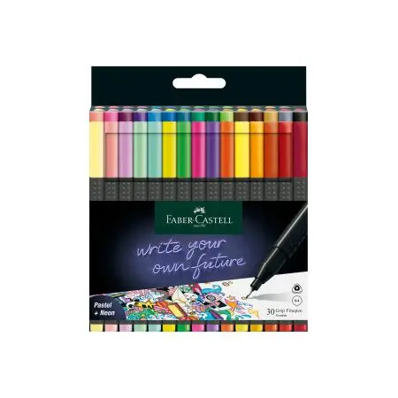 FABER-CASTELL Fineliner GRIP FINEPEN, 30er Kartonetui (EAN: 4005401516309)