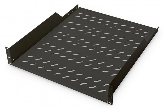 DIGITUS 19" Fachboden, 2 HE, Festeinbau, Tiefe: 550 mm (EAN: 4016032256830)