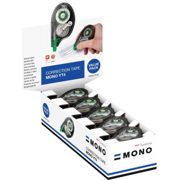 Tombow Korrekturroller "MONO CT-YT4", 4,2 mm x 10 m, Display (EAN: 4901991585124)