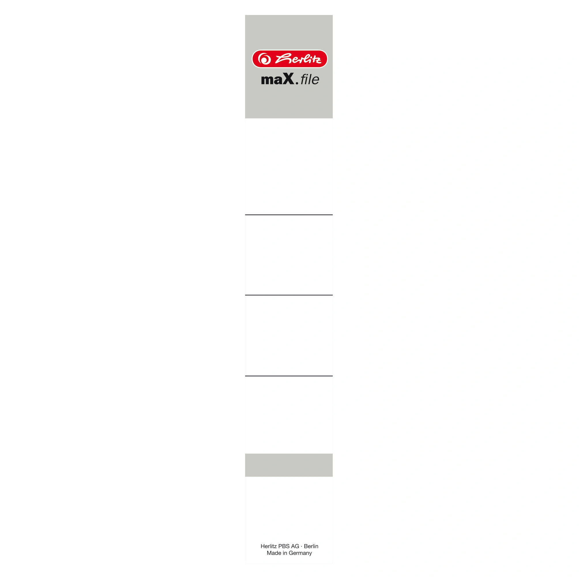 herlitz Ordnerrücken-Einsteckschilder maX.file, 30 x 190 mm (EAN: 4008119743159)