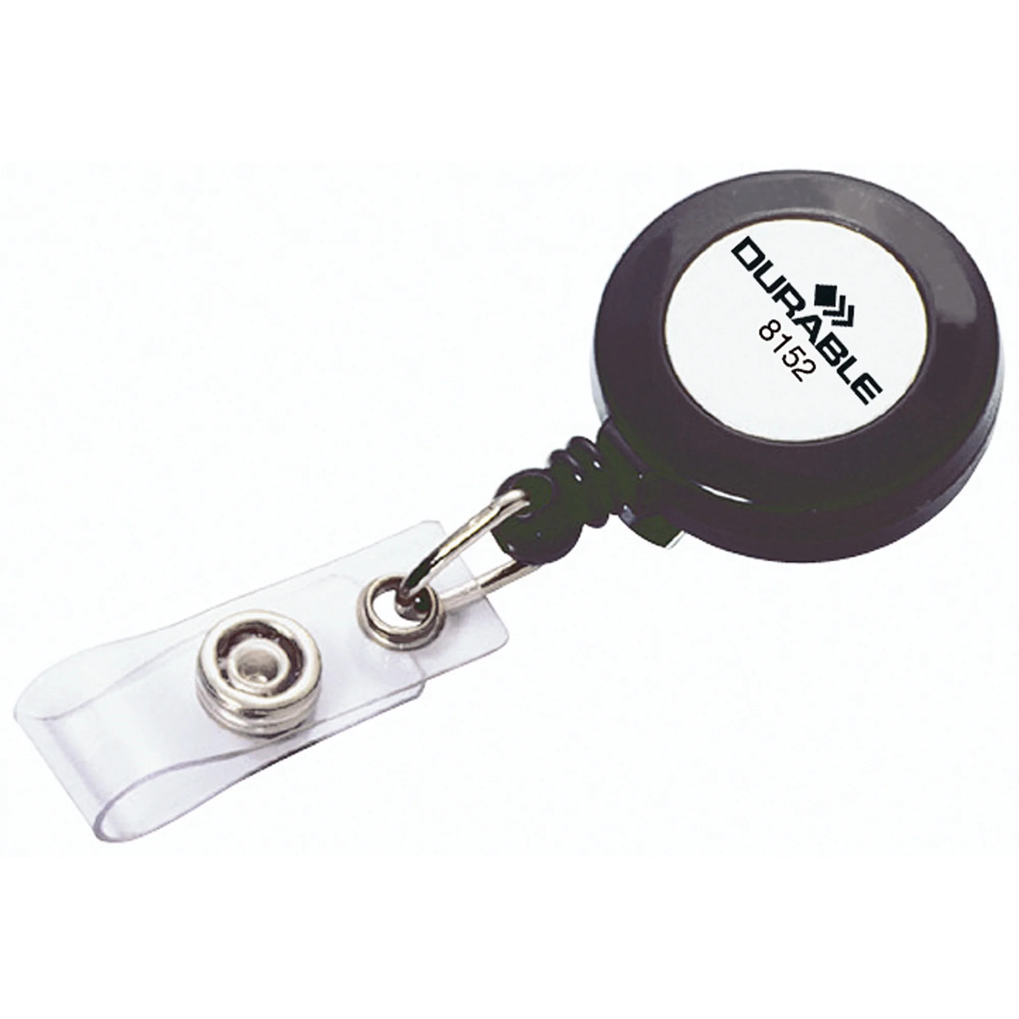 DURABLE Ausweishalter mit Druckknopf, anthrazit (EAN: 4005546889313)