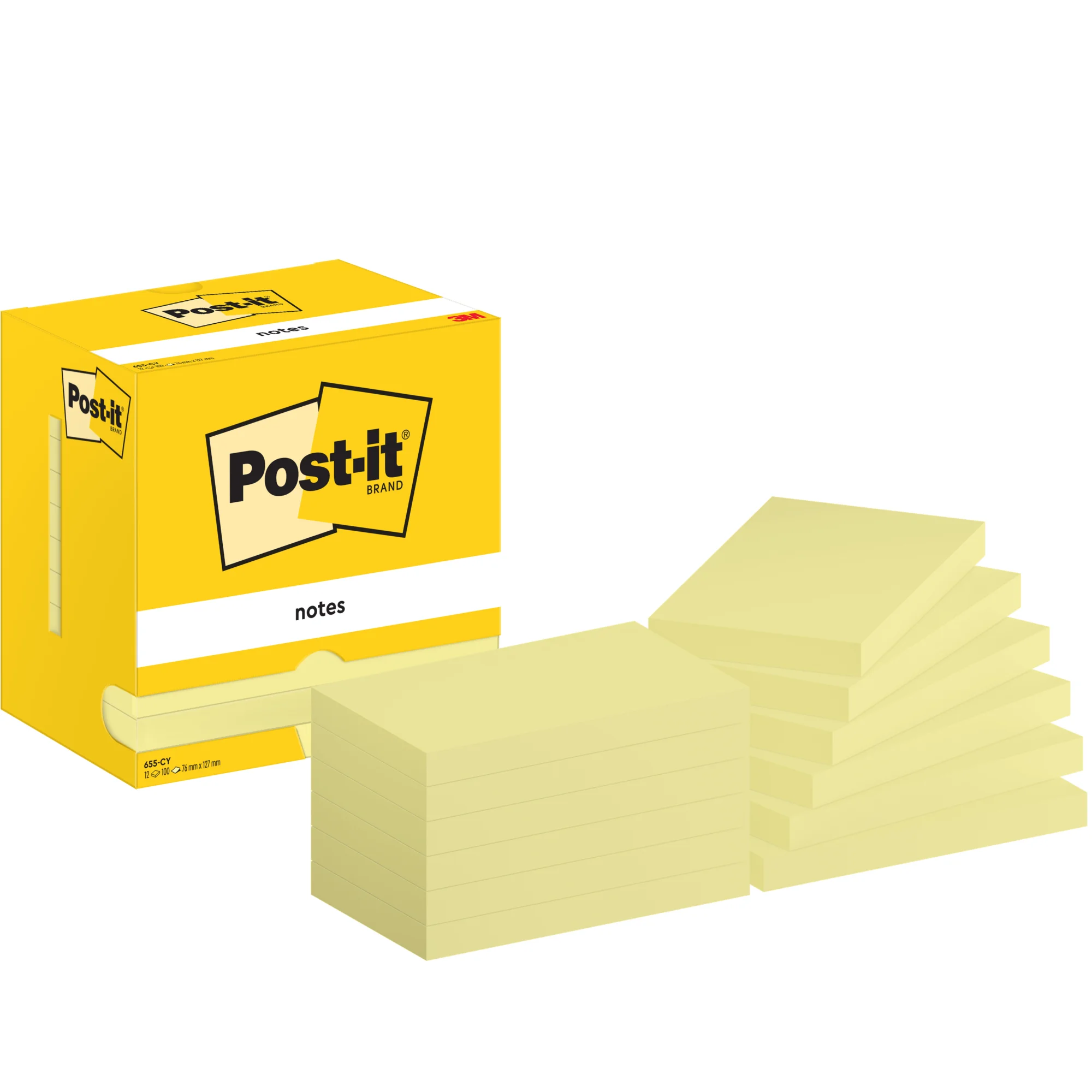 Post-it Haftnotizen notes, 127 x 76 mm, gelb (EAN: 4064035065867)